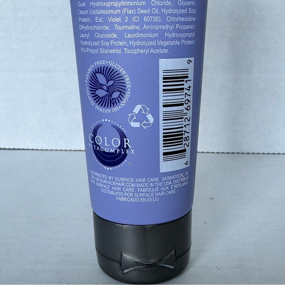 Surface Violet Blow Dry Cream 4oz Blonde Brighten Smooth Protect Vegan Haircare - Picture 6 of 8